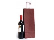 Wine Bottle Paper Carrier Bags (1 and 2 Bottle Sizes)